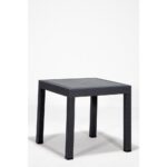 Mobetto Rattan 80X80 Bahçe&balkon&teras Masa Seti - Antrasit - Görsel 4