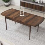 Canisa Concept Par Serisi 70X114, Açılabilir Mdf Mutfak Masa Takımı, Barok Ahşap Desen Masa ve 4 Sandalye - Görsel 2