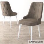 Canisa Concept Noa Serisi, 80X132 Açılabilir Mdf Masa, Beyaz Mermer Desen Mutfak Masa Takımı, 6 Sandalye - Görsel 4