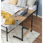 servetavcı Yükseklik Ayarlı Eğimli ve Katlanabilen Laptop Sehpası - Atlantik Çam (Tekerli) - Görsel 2