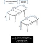 Canisa  Via Serisi 80X132 Açılabilir Mutfak Masası, Yemek Masası - Görsel 3