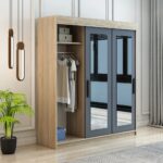 Afilli Izmir Sürgülü Aynalı ve Kapaklı Gardrop Dolap - Görsel 3