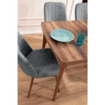 Eymense Lidyana 6 Sandalyeli Mutfak Masa Takımı Gri - Görsel 5