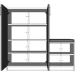 Asra Trend %100 MDFLAM Beyaz Ayakkabılık A-21 - Görsel 3