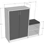 Asra Trend %100 MDFLAM Beyaz Ayakkabılık A-21 - Görsel 4