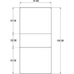 Asra Trend %100 MDFLAM Katlanır Mutfak Masası Akça Ağaç KM-09 - Görsel 3