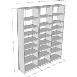 Asra Trend %100 MDFLAM Beyaz Kitaplık K-20 - Görsel 4