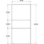 Asra Trend MDF Katlanır Mutfak Yemek Çalışma Masası KM-100 - Görsel 3
