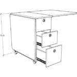 Asra Trend MDF Katlanır Mutfak Yemek Çalışma Masası KM-100 - Görsel 4