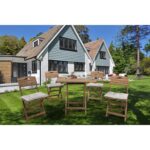 Barış Ahşap Ahşap Katlanır 4 Kişilik Minderli Masa Sandalye Seti Balkon Bahçe Teras Masa Sandalye Seti