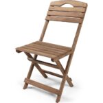 Barış Ahşap Ahşap Katlanır 4 Kişilik Minderli Masa Sandalye Seti Balkon Bahçe Teras Masa Sandalye Seti - Görsel 5