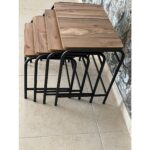 Aslan Store Metal Zigon Sehpa Orta Sehpa Yan Sehpa Metal 4'lü - Görsel 3