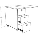 Asra Trend Katlanır Masa Beyaz & Retro Gri Km-01 - Görsel 5