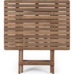 Barış Ahşap Ahşap Katlanır Masa Balkon Bahçe Teras Masası - Görsel 3