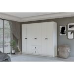 Metalia Gm 069 Delüx 6 Kapı 2 Çekmeceli Düğme Kulplu Gardırop - Görsel 2