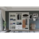 Metalia Gm 036 Lüx 6 Kapı 2 Çekmeceli Düğme Kulplu Aynalı Gardırop - Görsel 3