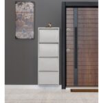 Kaser Gri 4'lü Metal Ayakkabılık