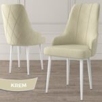 Canisa Concept Ram Serisi, 80X132 Açılabilir Masa Takımı, Beyaz Masa 6 Sandalye - Görsel 4