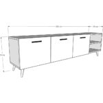 Asra Trend Tv Ünitesi Koyu Gri & Petra Asra Trend T-22 - Görsel 5