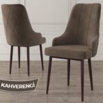 Canisa Concept Ram Serisi, 80 x 132 cm Açılabilir Masa Takımı, Barok Ahşap Desen Masa 6 Sandalye - Görsel 4