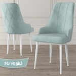 Canisa Concept Ram Serisi, 80 x 132 cm Açılabilir Masa Takımı, Beyaz Masa 6 Sandalye - Görsel 4