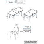 Canisa Concept Ram Serisi, 80 x 132 cm Açılabilir Masa Takımı, Beyaz Masa 6 Sandalye - Görsel 5