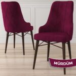 Canisa Concept Lia Serisi, 80 x 132 cm Açılabilir Mutfak Masa Takımı, Beyaz Masa Ceviz Ayak 6 Sandalye - Görsel 4