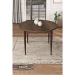 Canisa Concept Rox Serisi, Yuvarlak Mutfak Masa Takımı, Barok Ahşap Desen Masa ve 4 Sandalye - Görsel 2