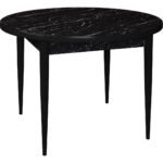 Canisa Concept Rox Serisi,  Yuvarlak Mutfak Masa Takımı, Siyah Mermer Desen Masa ve 4 Sandalye - Görsel 3