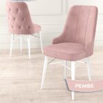 Canisa Concept Iza Serisi 80 x 132 cm Açılabilir Mdf Masa Beyaz Mutfak Masa Takımı 6 Sandalye - Görsel 4