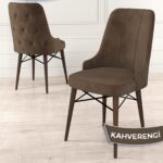 Canisa Concept Iza Serisi 80 x 132 cm Açılabilir Mdf Masa Barok Ahşap Desen Mutfak Masa Takımı 6 Sandalye - Görsel 4