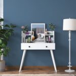 Rani BJ102 Makyaj Masası 2 Çekmeceli Raflı Aynalı Takı Düzenleyici Beyaz - Görsel 5