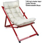 Hastunç Bora Şezlong Seti Bahçe&balkon&teras&plaj Katlanır Set -1 Şezlong