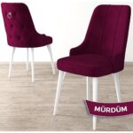 Canisa Concept Noa Serisi,80 x 132 cm Açılabilir Mdf Masa,beyaz Mermer Desen Mutfak Masa Takımı, 4 Sandalye Gümüş Halkalı - Görsel 4