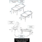 Canisa Concept Taç Serisi  80 x 132 cm Beyaz Masa Ceviz Ayak Yemek Masası Takımı  4 Sandalye Gümüş Halkalı ve 1 Bench - Görsel 5