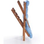 Cms Sandalye Burma Renk Ahşap Dinlenme Koltuğu  Katlanır Şezlong  Minderli Tv Koltuğu ve Sandalyesi - Görsel 4