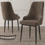 Canisa Concept Ram Serisi 80 x 132 cm Mutfak Masa Takımı Siyah Mermer Desen Masa 4 Sandalye ve 1 Bench - Görsel 4