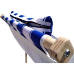 Prado Holiday Ahşap Şezlong, Bahçe Balkon Plaj Şezlongu Mavi - Görsel 4