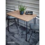 Bambeds Mobilya Metal Ayaklı 60X90 cm Eclipse 2022 Mutfak Masası Balkon Masası Çalışma Masası