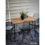 Bambeds Mobilya Metal Ayaklı 60X90 cm Eclipse 2022 Mutfak Masası Balkon Masası Çalışma Masası - Görsel 2