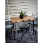 Bambeds Mobilya Metal Ayaklı 60X90 cm Eclipse 2022 Mutfak Masası Balkon Masası Çalışma Masası - Görsel 4