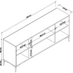 Cool Home Eylül Modern Konsol 180 cm - Sepet - Görsel 4