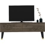 Demonte Dekor 2 Kapaklı Toronto Tv Sehpası Ceviz-Ceviz - Görsel 2