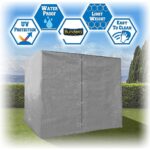 Bundera Casing Gri Bahçe Salıncak Koruma Örtüsü Üç Kişilik Tenteli Yağmur Toz Önleyici Hamak Kılıfı Branda - Görsel 5