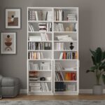 Asra Trend %100 MDFLAM Beyaz Kapaklı Kitaplık K-39 - Görsel 2