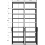 Asra Trend %100 MDFLAM Beyaz Kapaklı Kitaplık K-39 - Görsel 4