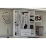 Metalia Smart Line 4 Kapaklı 2 Çekmeceli Gardırop - Beyaz - Görsel 4