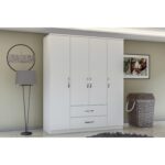 Metalia Smart Line 4 Kapaklı 2 Çekmeceli Gardırop - Beyaz