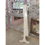 Ayna Denizi Klasik Model Krem Renk Ayaklı Boy Aynalı Takı Dolabı - Görsel 3