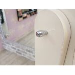 Ayna Denizi Klasik Model Krem Renk Ayaklı Boy Aynalı Takı Dolabı - Görsel 5